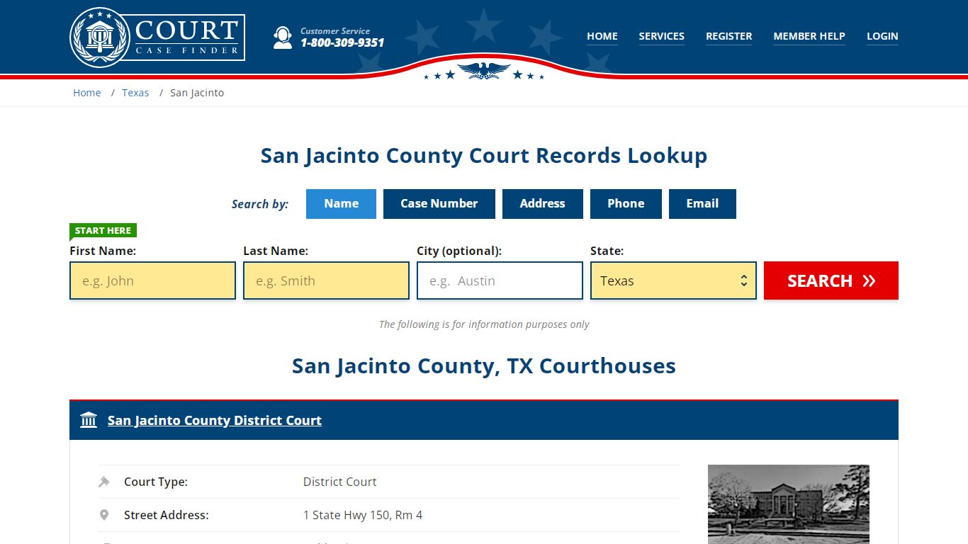 San Jacinto County Court Records | TX Case Lookup
